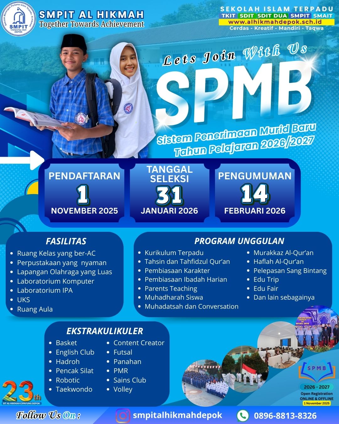 SPMB SMPIT AL-HIKMAH T.P 2026/2027